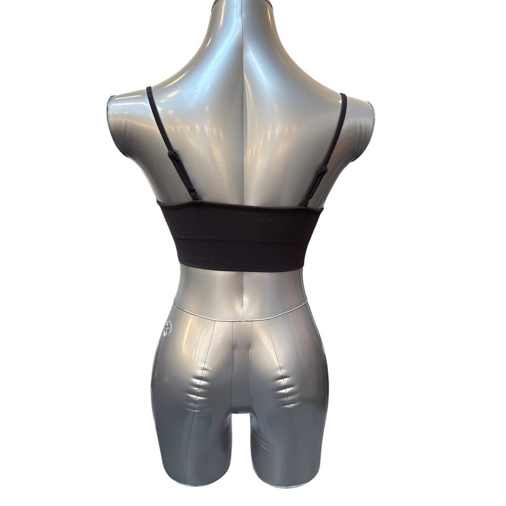 SKIMS Spaghetti Strap Bralette Black Women's S/M Adjustable Wireless Loungewear - Picture 2 of 3